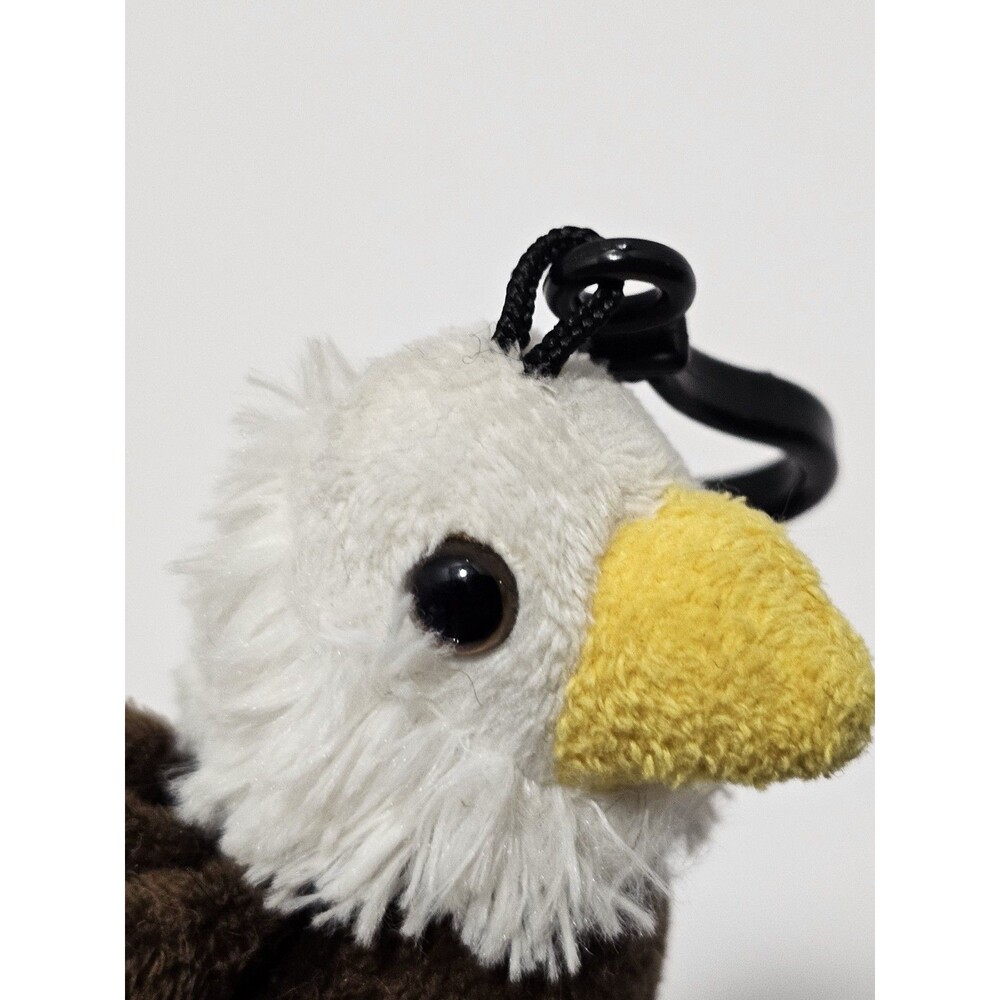Unipak Designs Eagle Plush Backpack Clip 5" Rare Collectible Bird Stuffed Animal - Picture 5 of 7